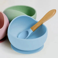 Bowl em Silicone com Ventosa Azul - Buba