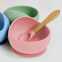 Bowl em Silicone com Ventosa Rosa - Buba