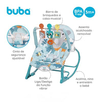 Cadeira de Balanço Vibratória Musical Floresta - Buba