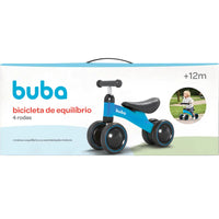 Bicicleta de Equilíbrio 4 rodas Azul - Buba