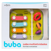 Cubo Multiatividades Formas e Encaixes 7 em 1 - Buba