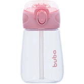 Garrafinha Tritan c/ Canudo Rosa 300ml - Buba