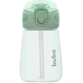 Garrafinha Tritan c/ Canudo Verde 300ml - Buba