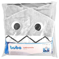Toalha Poncho atoalhado Aventuras Tubarão (1+) - Buba