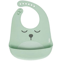 Babador com Cata-migalhas de Silicone Gumy Verde - Buba