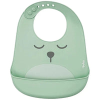 Babador com Cata-migalhas de Silicone Gumy Verde - Buba