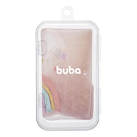 Babador com Cata-migalhas em Silicone com Estojo Arco-Íris (3m+) - Buba