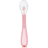 Colher Flexível em Silicone com Ventosa Rosa - Buba