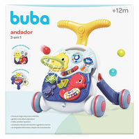 Andador Mesinha e Tabuleiro de Atividades 3 em 1 (12m+) - Buba