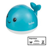 Brinquedo de Banho Baleia Esguicha Água com Luz - Buba