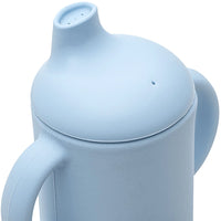 Copo de Transição em Silicone com Alça Azul 120ml - Buba