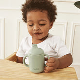 Copo de Transição em Silicone com Alça Verde 120ml - Buba