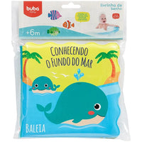 Livro Educativo para Banho "Conhecendo o Fundo do Mar" (6m+) - Buba