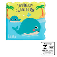 Livro Educativo para Banho "Conhecendo o Fundo do Mar" (6m+) - Buba