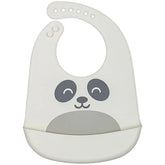 Babador com Cata-migalhas de Silicone Gumy Off White (3m+) - Buba