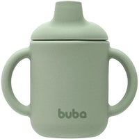 Copo de Transição em Silicone com Alça Verde 120ml - Buba