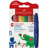 Giz de Cera Jumbo Supermacio, Little Creatives, 6 Cores, Faber-Castell