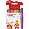 Giz de Cera Supermacio Jumbo Neon, Little Creatives, 6 Cores, Faber-Castell