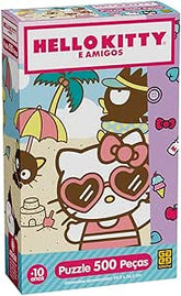 Quebra-cabeça 500 peças Hello Kitty e amigos - Grow