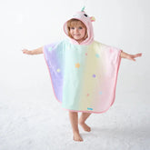 Toalha Poncho atoalhado BubaZoo Unicórnio (1+) - Buba