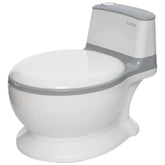 Troninho Vaso Sanitário Infantil c/ Som Branco e Cinza - Buba