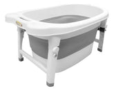 Banheira dobrável infantil média branca e cinza - Clingo