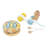 Caracol musical montável para passear com rodinhas – Janod