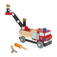 Caminhão de bombeiros com 45 peças brico kids – Janod