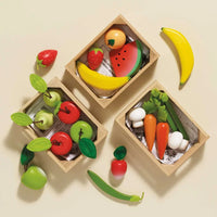 Caixa de Comida de Madeira para Colheita de Vegetais - Le Toy Van
