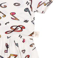 Body Vestidinho Notas Musicais - Trend4Kids