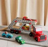 Speed Racer Caminhão com 4 Carrinhos Janod