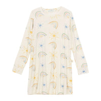 Camisola infantil menina manga longa Arco-Íris -  trend4kids