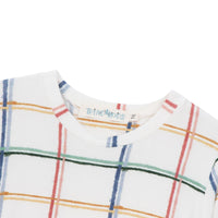 Camisola infantil menina manga longa Xadrez - Trend4kids
