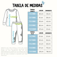 Conjunto pijama infantil longo bosque - Trend4kids