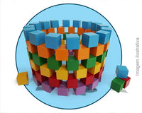 Cubos Coloridos - Brinquedo Educativo carimbras
