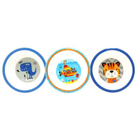Kit 3 bowl Tigre, Dino e Submarino - Clingo
