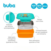 Bentô Box BubaZoo Leãozinho 600ml - Buba