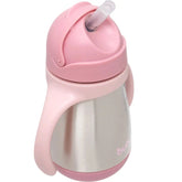 Copo Térmico Inox Parede Dupla com Alça Rosa 270ml - Buba