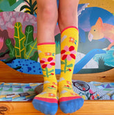 Meia Frida Amarela - Cantarola