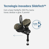 Carrinho Eva³ Luxe Twillic Truffle Trio Isofix 360 Maxi Cosi