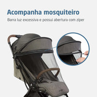Carrinho Eva³ Luxe Twillic Truffle Trio Isofix 360 Maxi Cosi