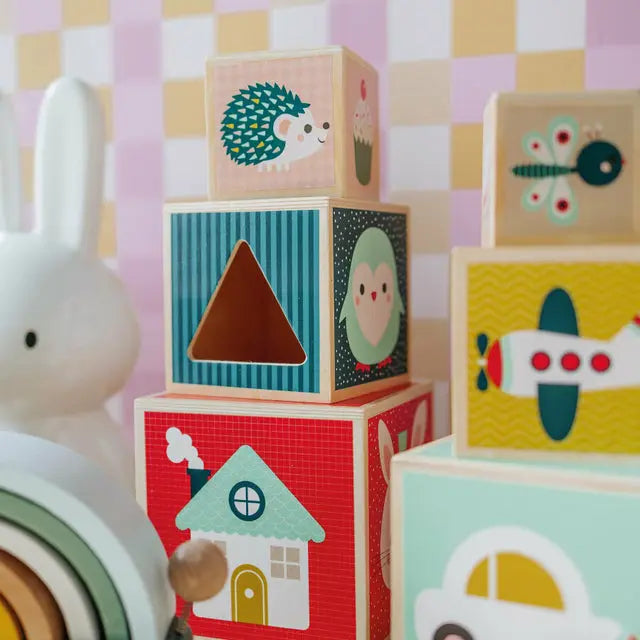 Jogo Pirâmide de 6 Blocos – Baby Forest Janod