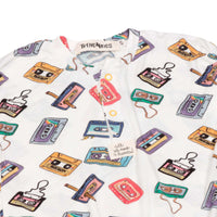 Macacão de Bebê Estampa Fita Cassete Off White com Zíper – Retrô e Confortável | Trend4kids