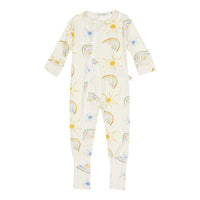 Macacão Arco-Íris em Malha de Bambu com Zíper Duas Vias – Trend4Kids