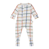 Macacão de Bebê Xadrez com Zíper Frente – Conforto e Estilo | Trend4kids