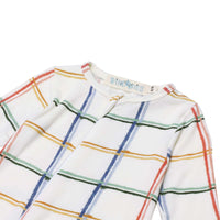 Macacão de Bebê Xadrez com Zíper Frente – Conforto e Estilo | Trend4kids