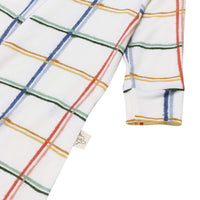Macacão de Bebê Xadrez com Zíper Frente – Conforto e Estilo | Trend4kids