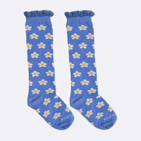 Meia Margarida Azul Cantarola