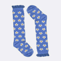 Meia Margarida Azul Cantarola