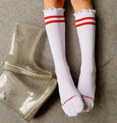 Meia Rendinha College Vermelha